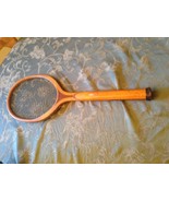ANTIQUE VINTAGE EARLY  SOLID  WOOD TENNIS RACQUET  - $169.68 CAD