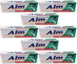 ( 8 Pack ) Aim Multi-Benefit Whitening Gel Toothpaste, Fresh Mint, 4.5 o... - £30.29 GBP
