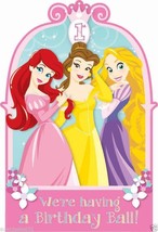 Disney Princess 1st First Birthday Save The Date Invitations 8 Per Package NEW - $4.95