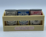 Vtg Campbell&#39;s Magnets Soup 4 Pc. Set 1995 Collector&#39;s Series Soups &amp; Crate - $11.64