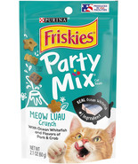 Friskies Party Mix Crunch Treats Meow Luau - Ocean Whitefish, Pork, and ... - £3.85 GBP+