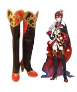 Game Twisted Wonderland Riddle Rosehearts Cosplay Boots Shoes - £46.90 GBP