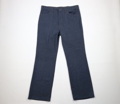 Vintage 70s Levis 517 Orange Tab Mens 38x32 Flared Wide Leg Knit Denim Jeans USA - £158.27 GBP