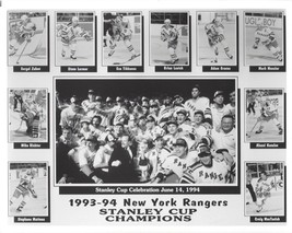 NEW YORK RANGERS 1993-94 COLLAGE NY 8X10 PHOTO NHL HOCKEY STANLEY CUP CH... - $4.94