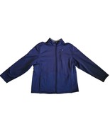 Izod Spectator Fleece Athletic Warm Up Jacket Men&#39;s XL Zippered 3 Pocket... - $27.34 CAD