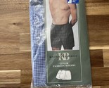 Vintage Knightsbridge Kmart Men’s Blue Pattern Boxer Shorts 2 Pack Large... - $32.29