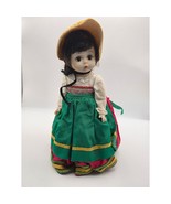 Vintage Madame Alexander Italy Doll 8&quot; Sleep Eyes Tagged Dress &amp; Hat - $420.40 MXN