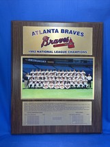 1992 National League Champs Atlanta Braves Team Photo Plaque - $46.74