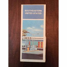 Southeastern United States Road Map Courtesy of Hess 1973 Edition - £10.74 GBP