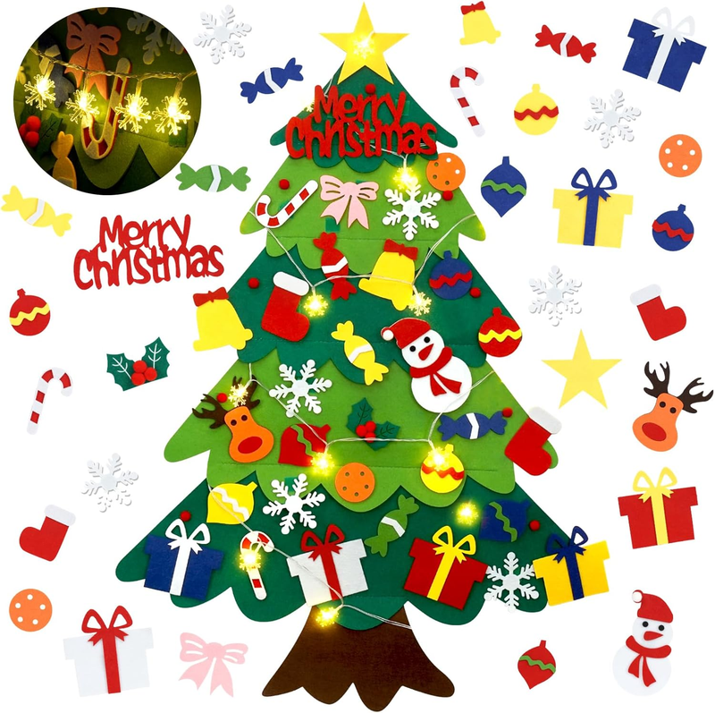 Felt Christmas Tree for Kids, 3.2FT Felt Christmas Tree for Toddlers, 32 Detacha Item image 8