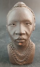 Ben Apollo African Sculpture Turkana Man #2 Studio Art Redware Pottery Kenya - £37.98 GBP