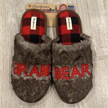 Dearfoams Unisex Adult Grand Bear Plaid Slipper Womens 13-14 Mens 11-12 NEW - $48.51