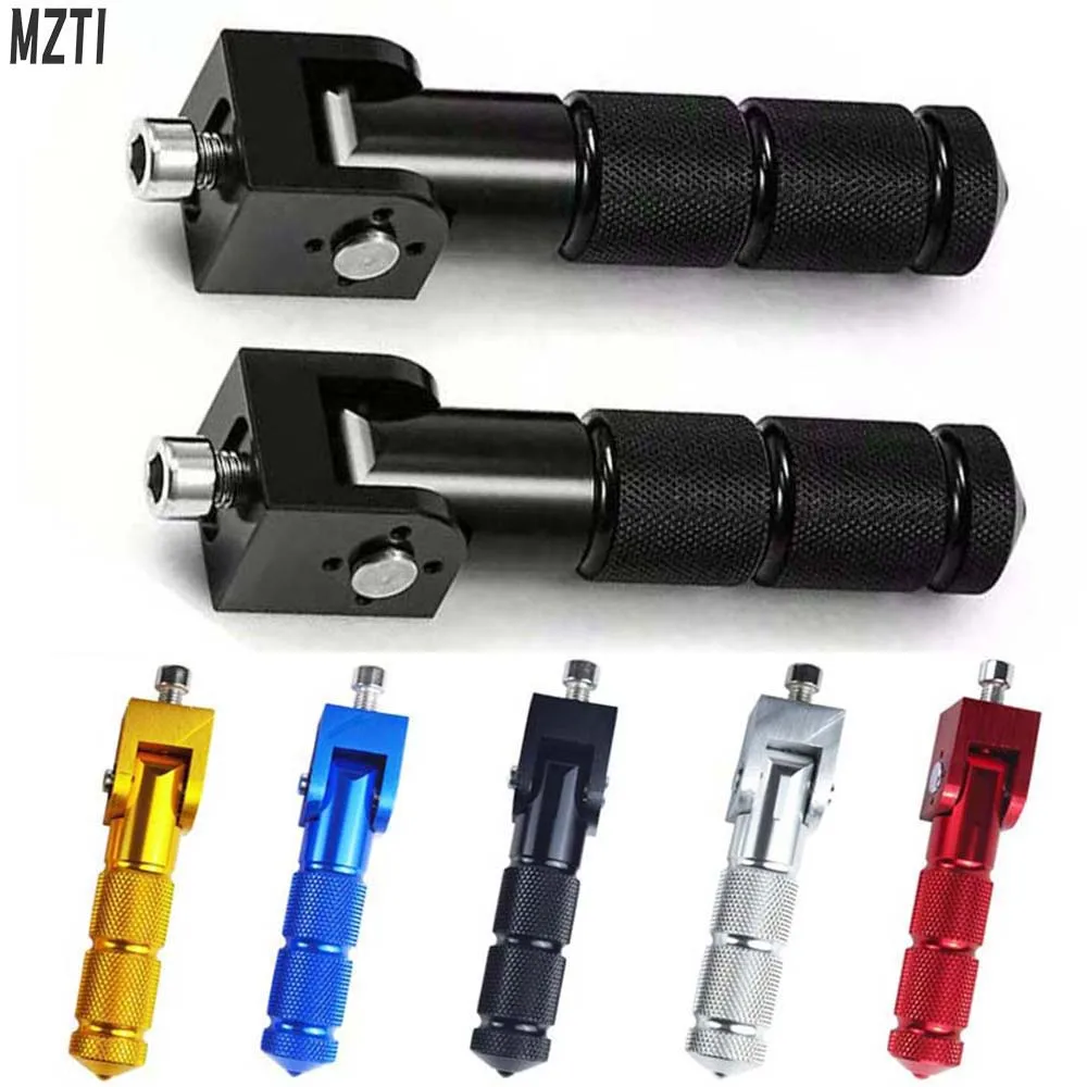 M8&quot;5/16IN Thread CNC Universal Pedals Folded Footrest Footpeg For Motorc... - $19.46