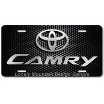 Toyota Camry Inspired Art Gray on Mesh FLAT Aluminum Novelty License Tag... - £14.33 GBP