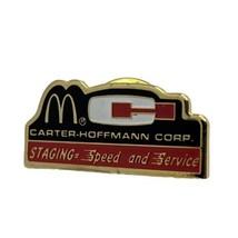 McDonald’s Carter Hoffmann Corp Corporate Partnership Enamel Lapel Hat Pin - £4.54 GBP