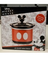 Disney MICKEY MOUSE .65 Qt Mini Crock Slow-Cooker Crock-Pot NEW - $18.07