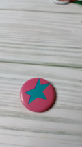 Vintage American Girl Grin Pin Pink Star Pleasant Company - $3.95