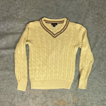 Brooks Brothers Mens Sweater Medium Beige Pullover Linen Blend Academia ... - £19.09 GBP