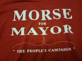 VTG Morse for Mayor &quot;The People&#39;s Campaign&quot; Political City Government Sh... - £5.17 GBP
