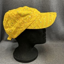 Something Special Yellow L.A. Bejeweled Adjustable Baseball Cap Hat - $19.79