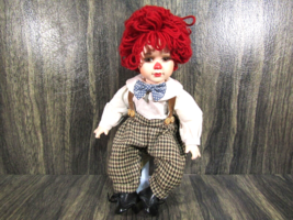 VTG Seymour Mann Award Winning Doll Collection 15" Porcelain Red Hair Boy Clown - $24.74