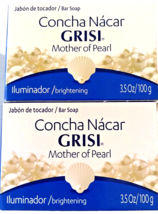 Grisi Mother Of Pearl Brightening 3.5 Oz Bar Soap Jabon Bath &amp; Body Lot ... - £6.73 GBP