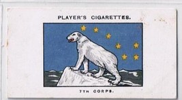 John Player Army Corps Divisional Signs 38 7th Corps Cigarette Card - $2.96