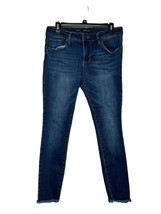 STS Blue Women&#39;s Jeans Ankle Skinny Mid-Rise Frayed Hem Denim Mid-Wash B... - £15.73 GBP