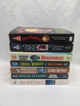 Lot Of (7) Vintage Fantasy Novels Magical Beginnings Dragonsbane Sacred Seven + - £47.47 GBP