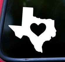 Texas Vinyl Decal  - Heart Love Home Lone Star State Native Texan - Sticker - £3.93 GBP+