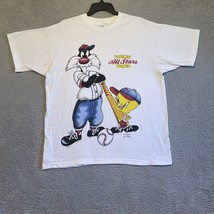1994 Vintage Looney Tunes All Stars Single Stitch T-shirt Size XL Sylvester - $33.41