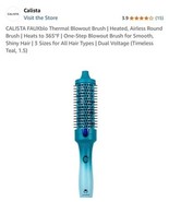 Calista Fauxblo Thermal Brush 1.50&quot; Airless Blowout Ombre Gem Emerald New - €29,55 EUR