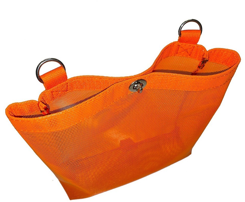 Rope Bag, Heavy Duty Mesh, Orange, Great for Boats or Shore Lines Item image 3