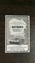 Vintage 1909 Whitman&#39;s Chocolates and Confections Original Ad 721c - £5.24 GBP
