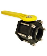 Apache 49030010 Full Port Bolted Polypropylene Ball Valve, Black, 2&quot; - $1,339.26 MXN