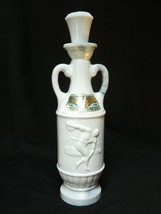 Vintage McGill Canadian Whiskey Milk Glass Bottle White Gray Marble Olympian  - £31.54 GBP