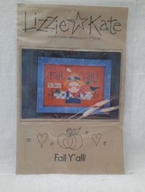 Lizzie Kate ~ Cross Stitch Pattern Chart ~ Fall Y&#39;all ~ Smiling Scarecrow - £8.66 GBP