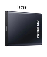 Portable External Hard Drive Disks 30TB USB 3.1 SSD Memory Disk Storage Device - £51.67 GBP