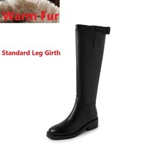 Classic Style Woman Winter Boots Leather Riding Equestrian Boots With Buckle Lar - £131.40 GBP