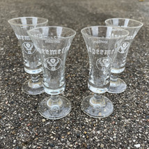 Jäegermeister Tulip Shot Glasses Lot Set Of 4 2 cl Leerdam - $21.31