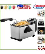 1500W Electric Deep Fryer - 2L Capacity with Viewing Window &amp; Safety Fea... - $59.39