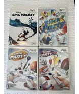 Wii Game Party 1 2 Block Party Epic Mickey Complete Adult Owned Very Clean - $53.91 CAD