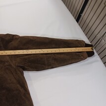 City Streets RN#93677 Men's Brown Full Zip Genuine Leather Jacket Pocket Size XL image 8