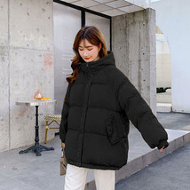 Flectit Puffer Jacket Women Hooded Oversize Padded Jacket Winter Coat Ladies War - £113.66 GBP