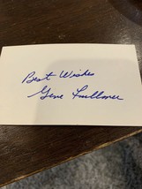 GENE FULLMER SIGNED 3X5 INDEX CARD AUTOGRAPH BOXER - £7.46 GBP