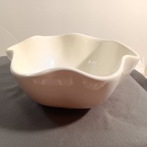 Vintage GP White Glazed Scalloped Edge Stoneware Bowl/ Serveware Country... - £25.29 GBP