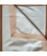 Vintage Estate Handmade Table Runner Pink White 38x13 Inch - €7,81 EUR