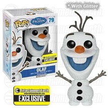 Funko Pop Glitter Olaf Ee Exclusive Disney Frozen Vinyl Figure New - £14.12 GBP