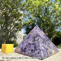 Fluorite Pyramid - genuine spiritual healing crystal mineral stone, certificated - $65.96