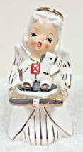 Napco S5720 Angel w Gift on Tray Little Horse on Wheels Toy 4 1/2&quot; Nice ... - $36.14